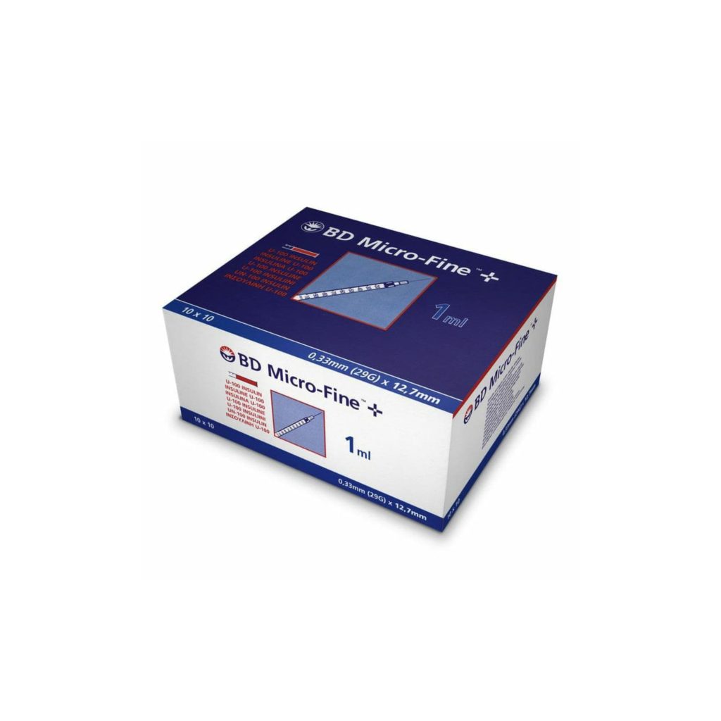 1ml Syringe Box of 100
